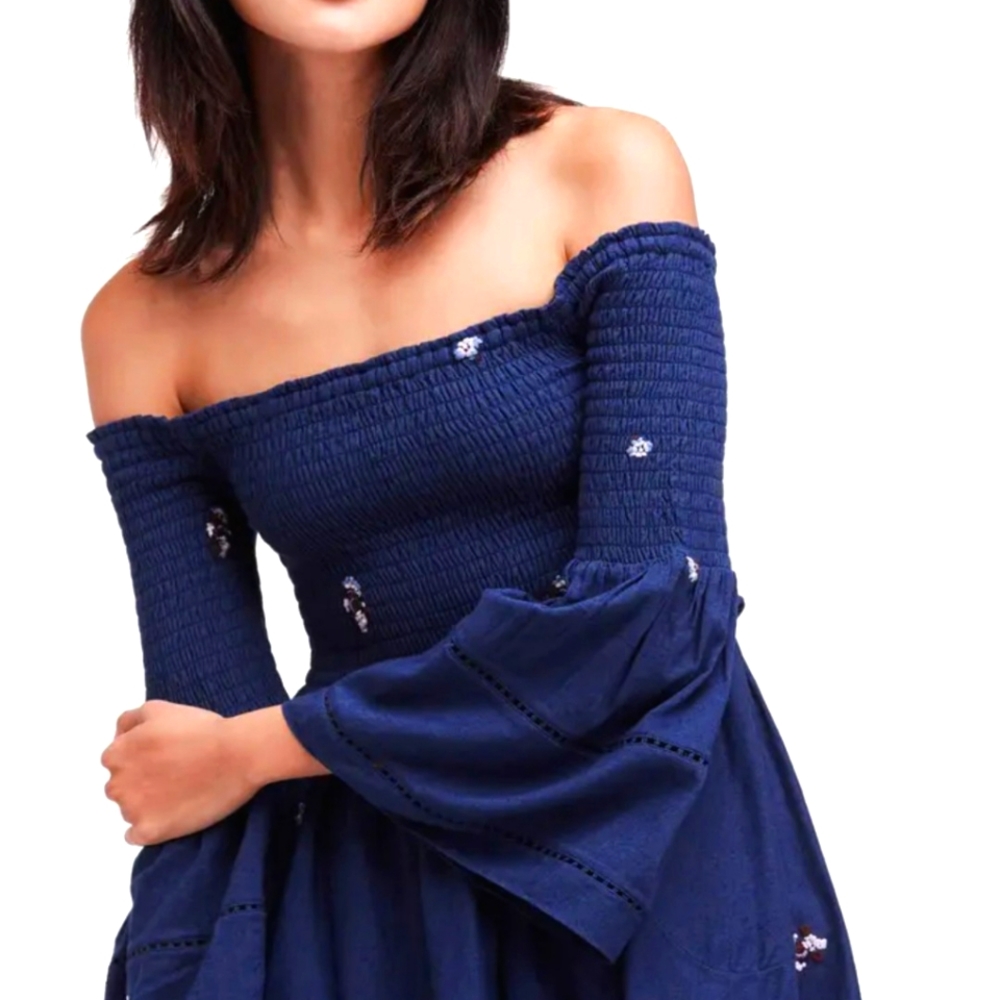 FreePeople Counting Daisies Off The Shoulder Dress